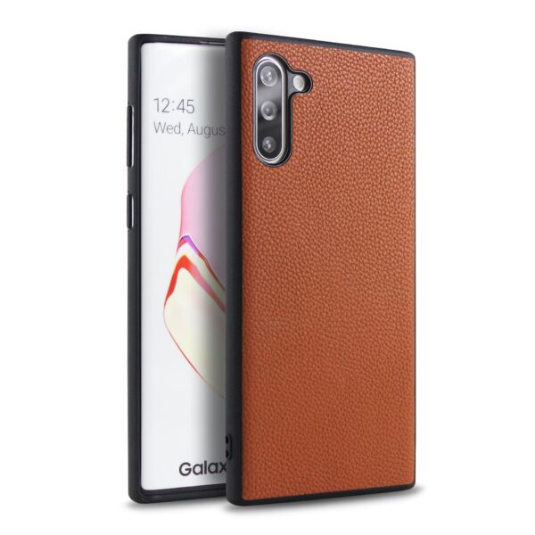 Samsung Galaxy Note Serie Galaxy Note 10 Einfarbig Einfach Leder Handyhülle – Bild 4